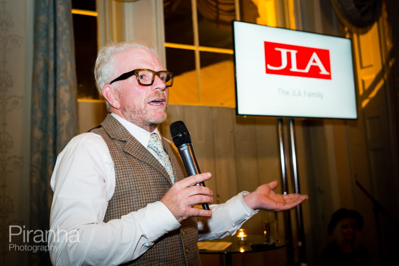 Celebrity Party Photography in London 3 Speaker at celebrity evening.
