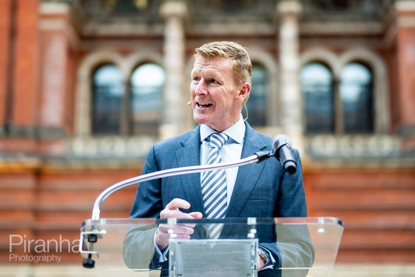 Corporate Event Photography at 7 Famous London Venues 48 Victoria and Albert Museum Event - Tim Peake speaking