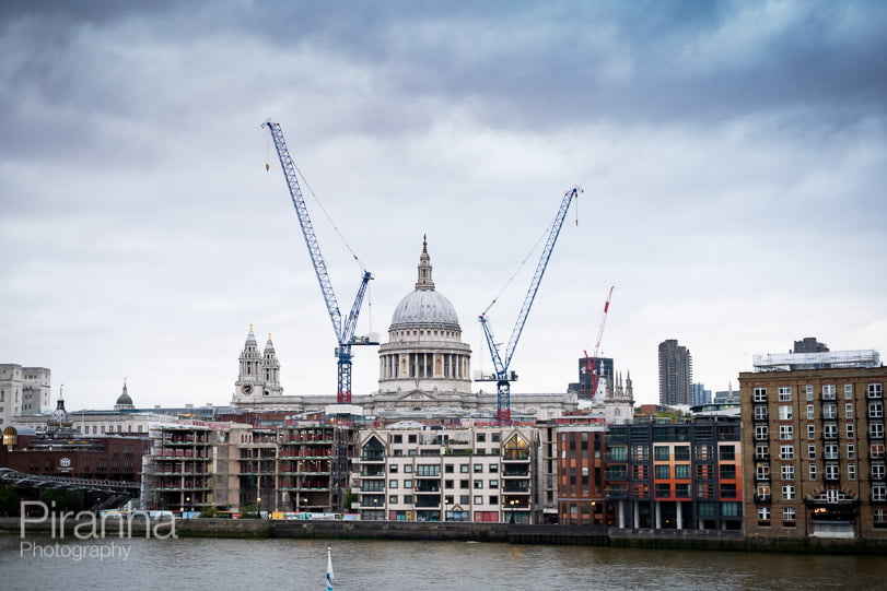 Anniversary Party photography at Shakespeare's Globe - view of Thames