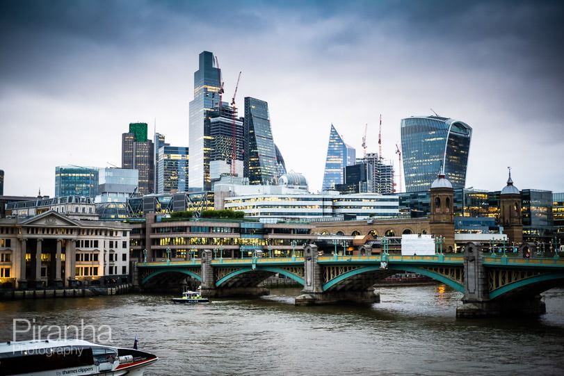 Anniversary Party photography at Shakespeare's Globe - the view of London