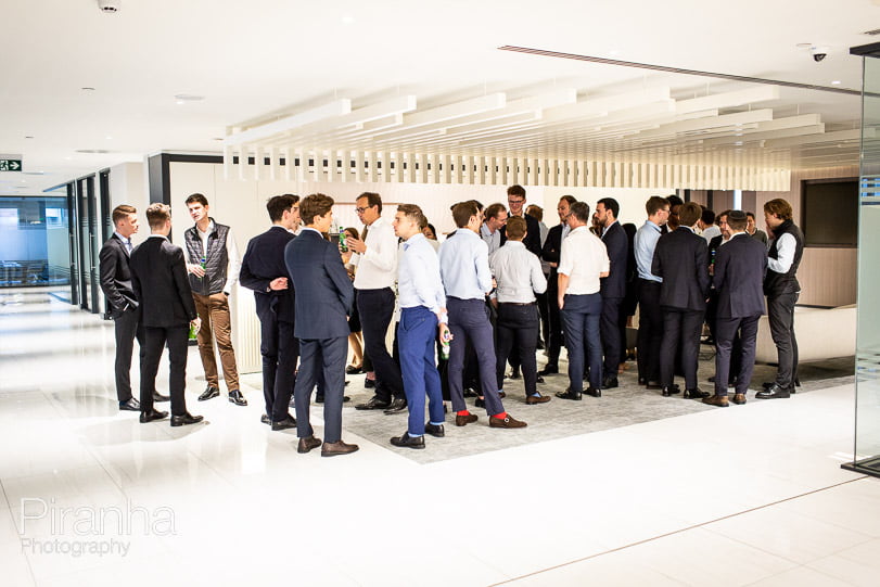 Event Photography by Team Photographer Teo 9 Guests and the client photographed at London corporate event