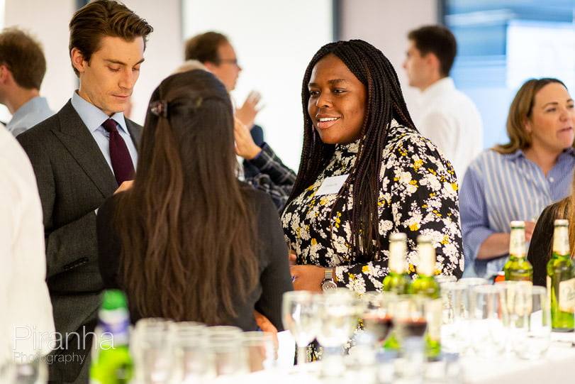 Event Photography by Team Photographer Teo 10 Guests and the client photographed at London corporate event