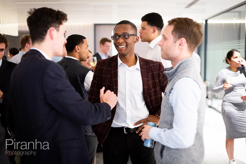 Event Photography by Team Photographer Teo 15 Guests and the client photographed at London corporate event