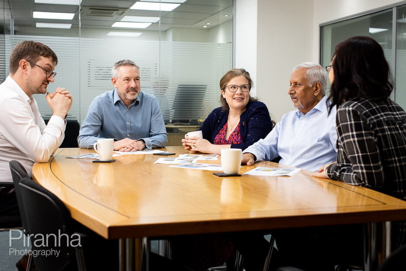 Meeting photography taken in company's offices