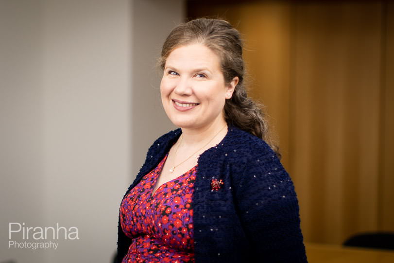 Environmental portrait taken in London office for business