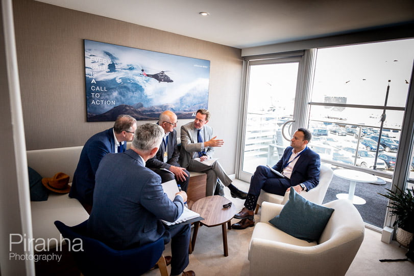 Farnborough Airshow - The Taoiseach in meeting