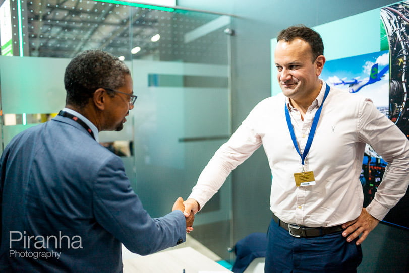 Farnborough Airshow - The Taoiseach shaking hands