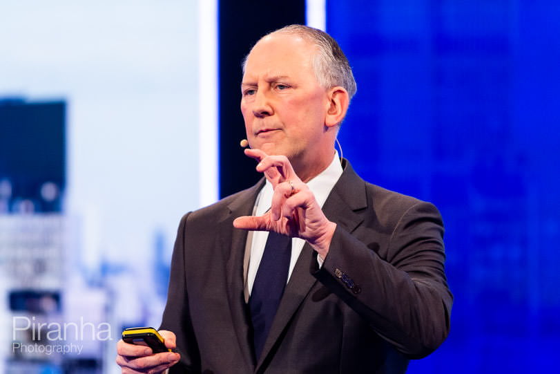 CEO speaking at London conference