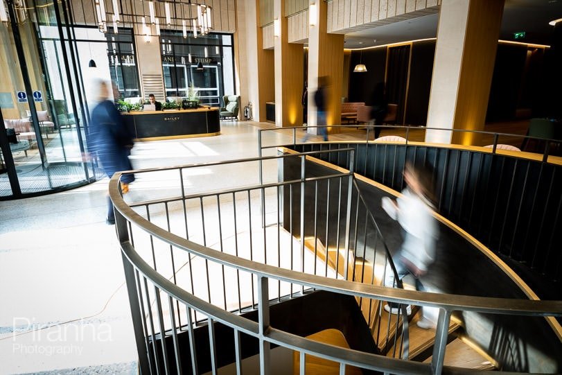 London office buildings photography - stairs in use