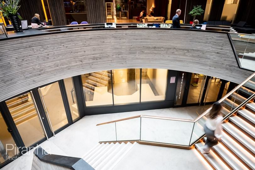 London office buildings photography - central staircase