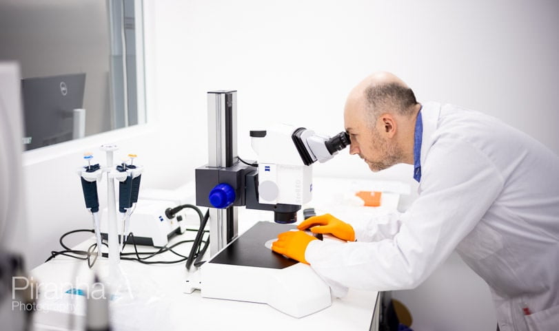Laboratory photography for biotechnology company in Oxford