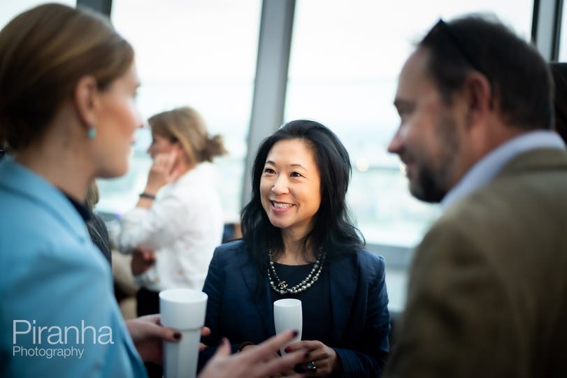 Guests photographed enjoying party in the Sky Garden - Walkie Talkie building London