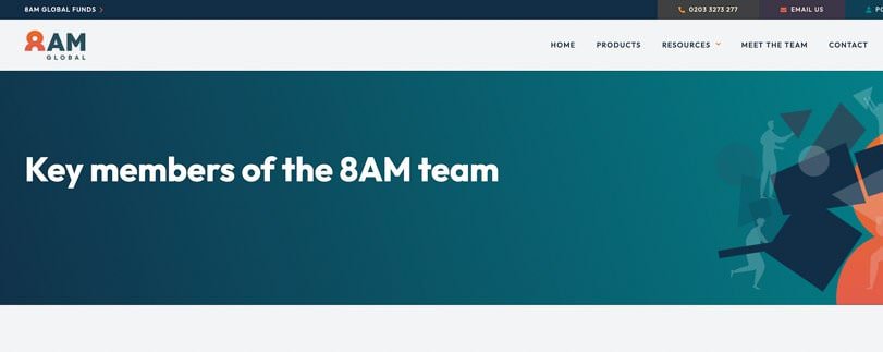 Website team page to show new photographs in place