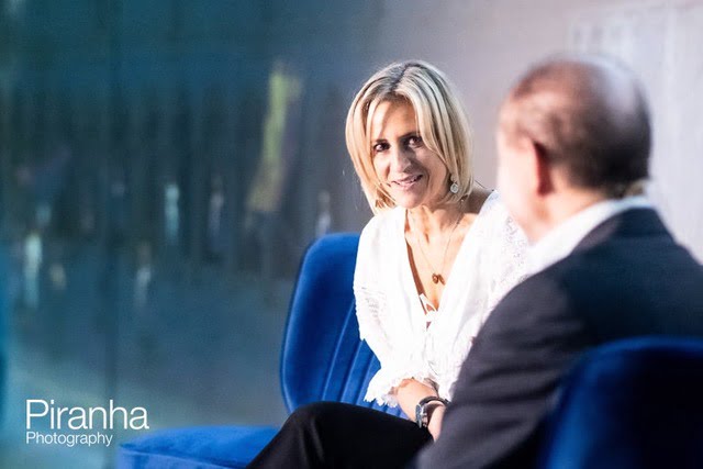 Emily Maitlis photographed in London at Portfolio Exchange Event.