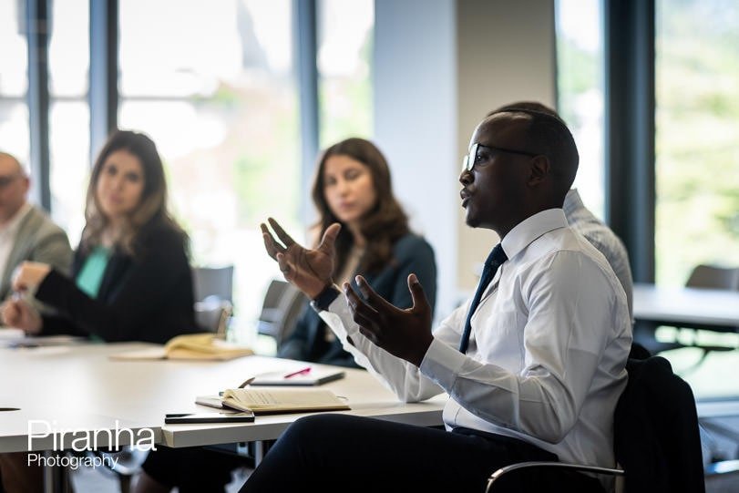 Office photographer for London company - picture of team during a meeting