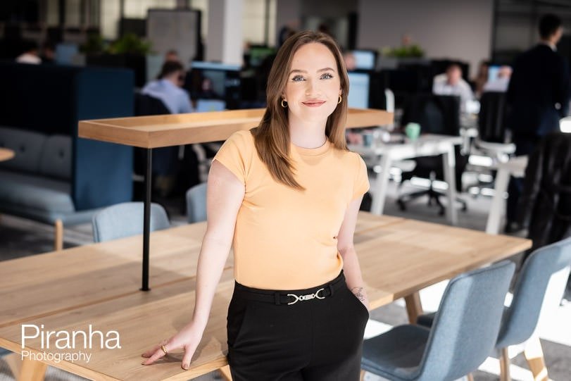 London office photographer - relaxed portrait in offices