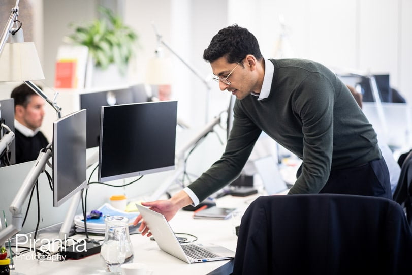 Office photography for real estate company - staff at work