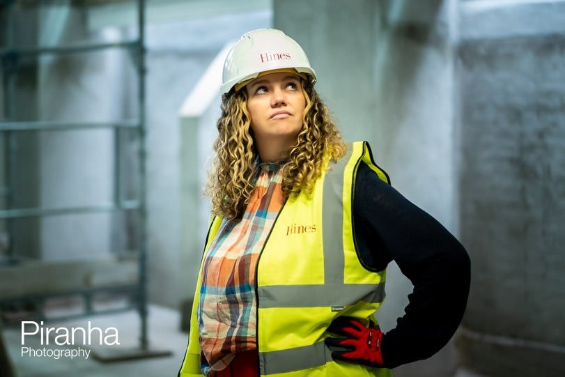 Team photographed visiting new properties under construction in London