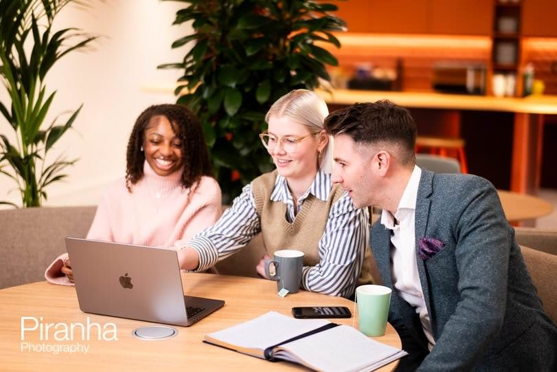 London office photography of busy work environment