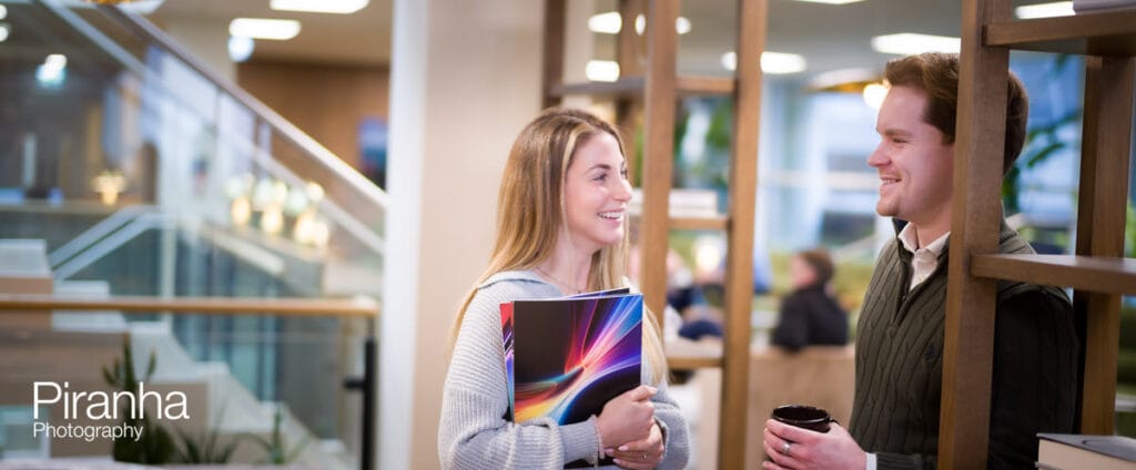 Financial Services Company - New Website Photography 11 Office photography for graduate section of management consultants website. Showing collaborative working and supporting the brand.