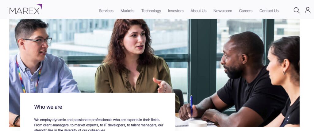 Financial Services Company - New Website Photography 2 financial Services Firm - Website photography in London - group of individuals photographed during a meeting in the office.