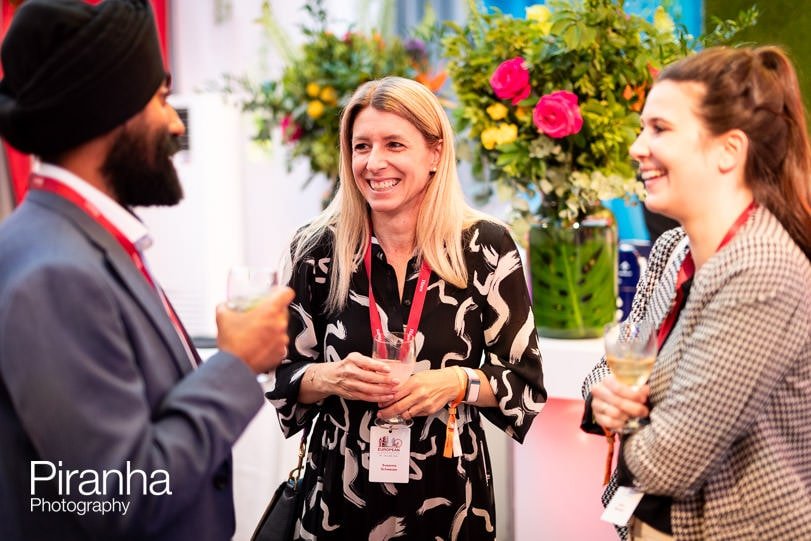 Corporate event photography at European Conference in London - Reception