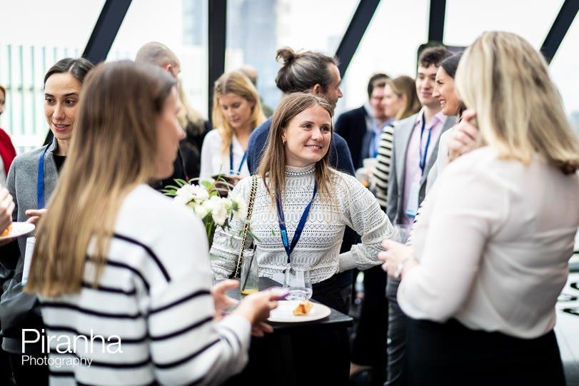 Event photography of corporate breakfast meeting in Gherkin London