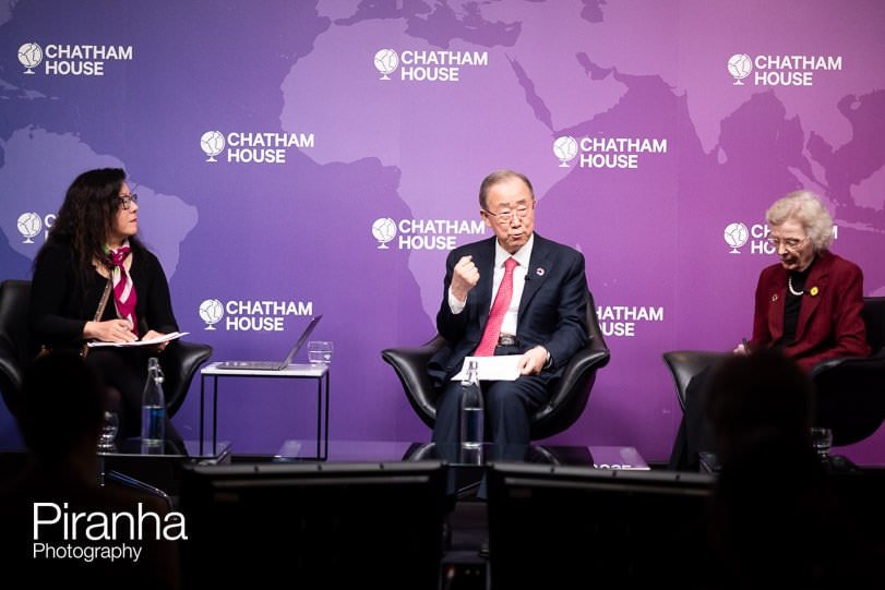 Photography of Ban Ki-moon event in London at Chatham House