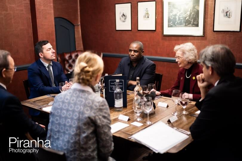 Photography of David Lammy at event in London at Chatham House