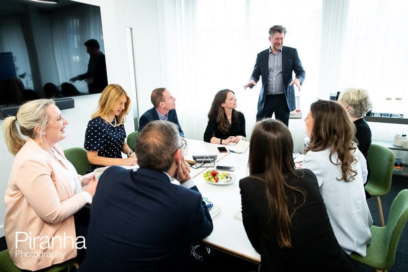 Meeting photography during company away day.