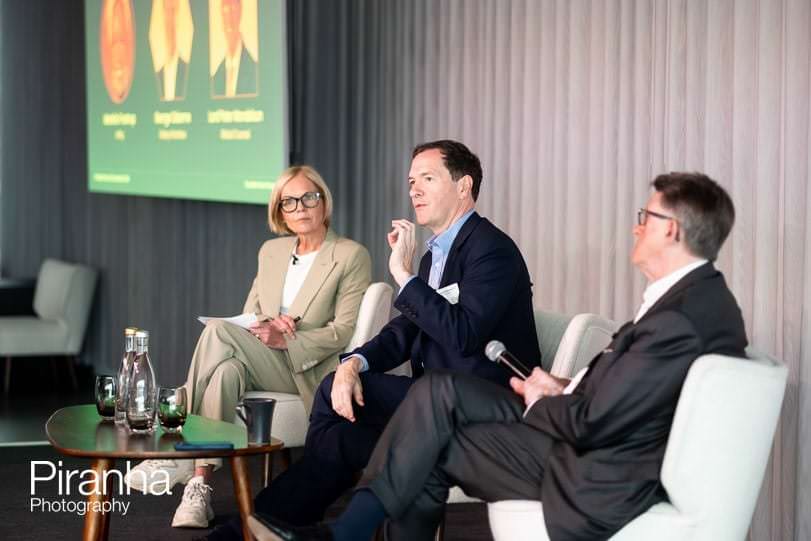 Photography of attendees at breakfast meeting event in London at the Science Museum