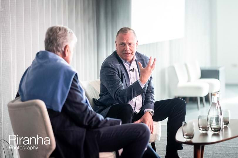 Photography of attendees at breakfast meeting event in London at the Science Museum