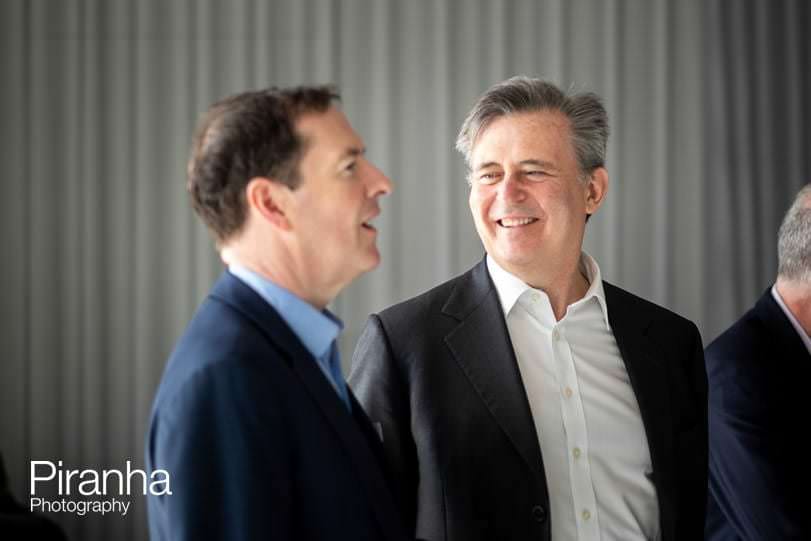 Photography of attendees at breakfast meeting event in London at the Science Museum