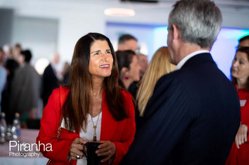 Photography of attendees at breakfast meeting event in London at the Science Museum