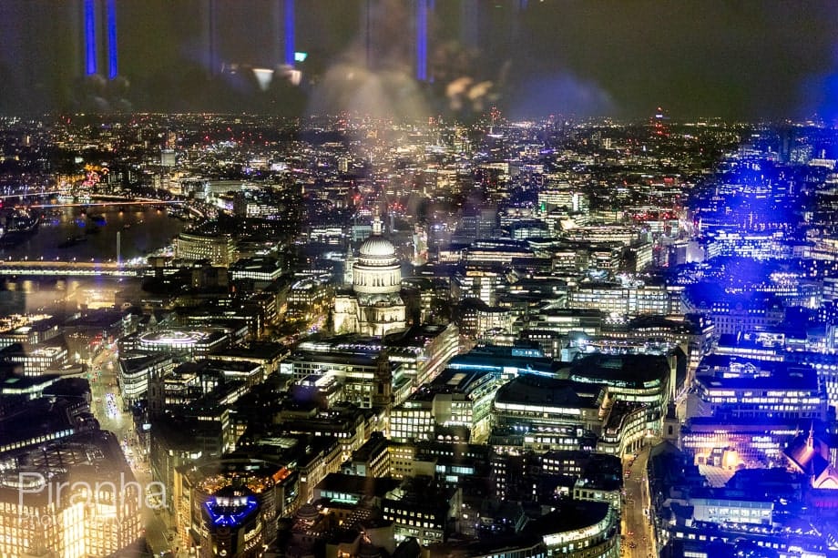 The view at London event for corporate client.