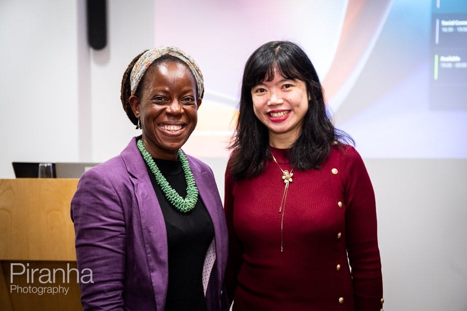 Event photography of company conference in London offices.