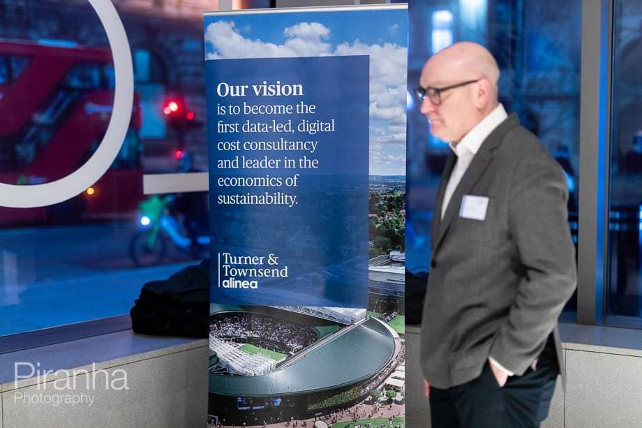 Evening event photograph of London view