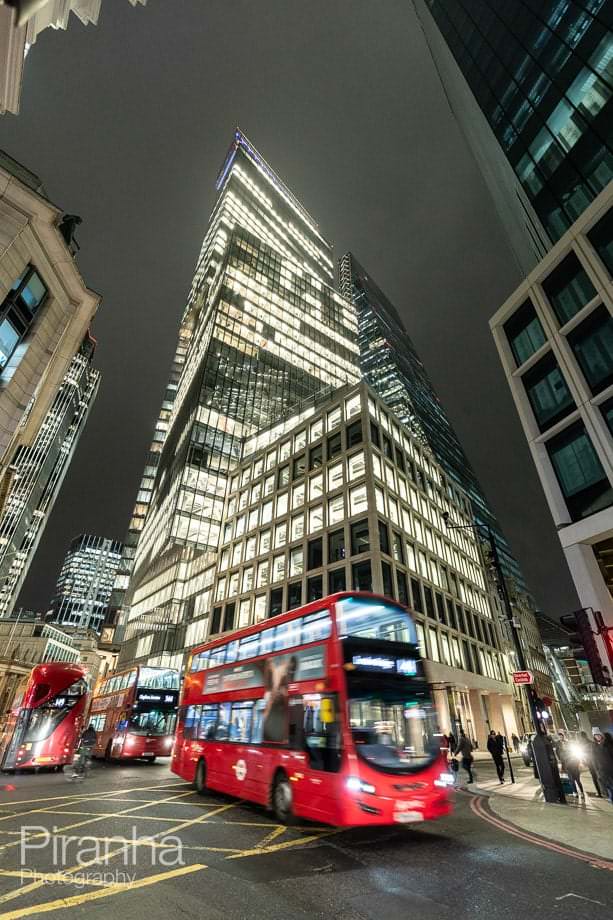 Evening event photograph of London view