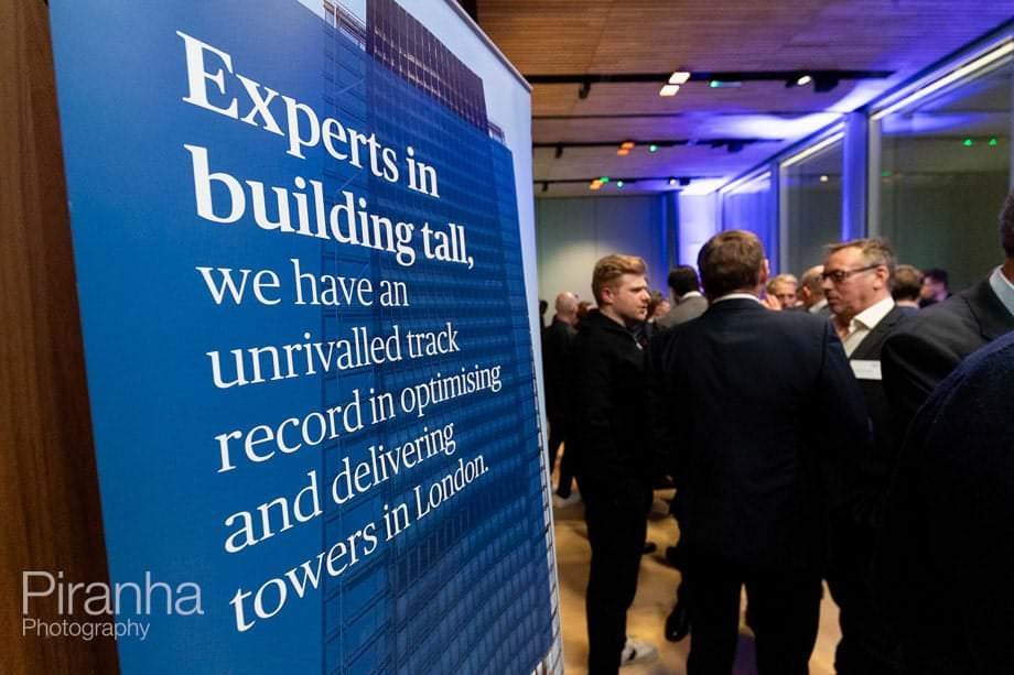 Guests at London event for corporate client.