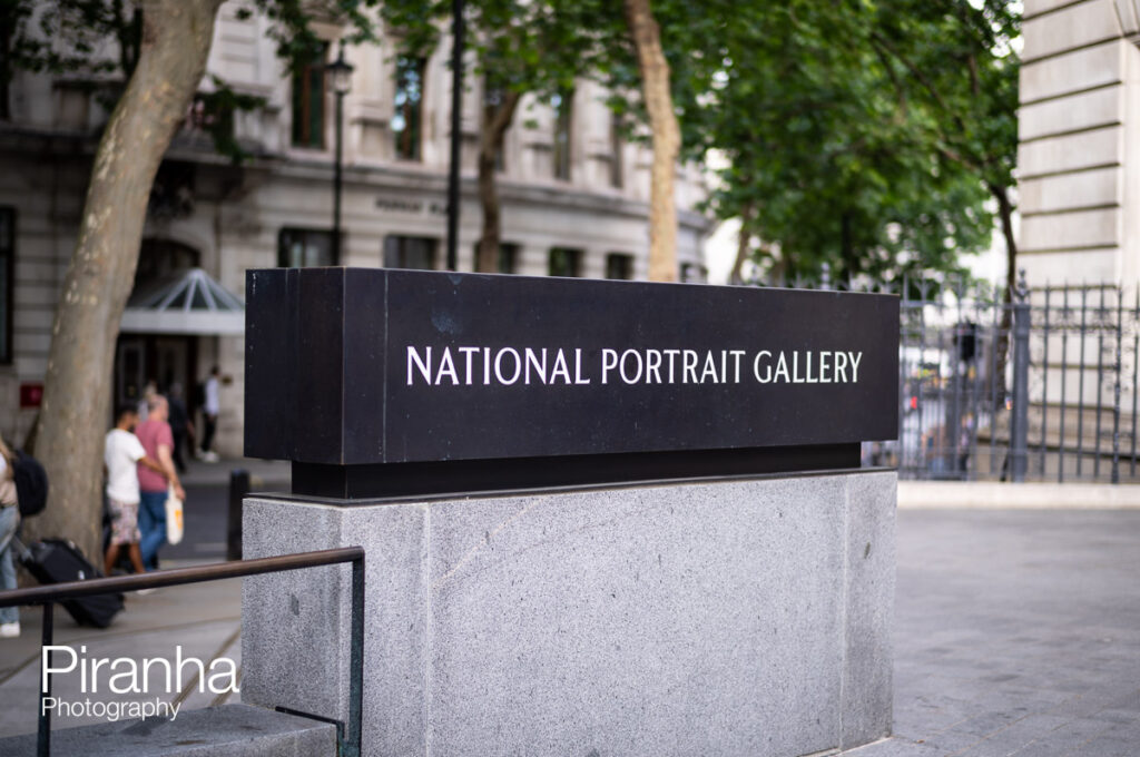 Corporate Event Photographer - Photographing Summer Parties - Tricks of the Trade 20 National Portrait Gallery corporate event photography of sign outside