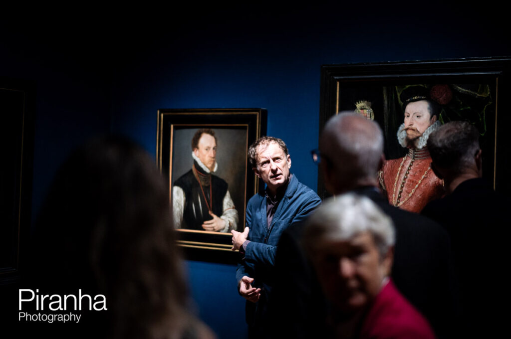 Corporate Event Photographer - Photographing Summer Parties - Tricks of the Trade 4 National Portrait Gallery corporate event photography of tour guide explaining works of art