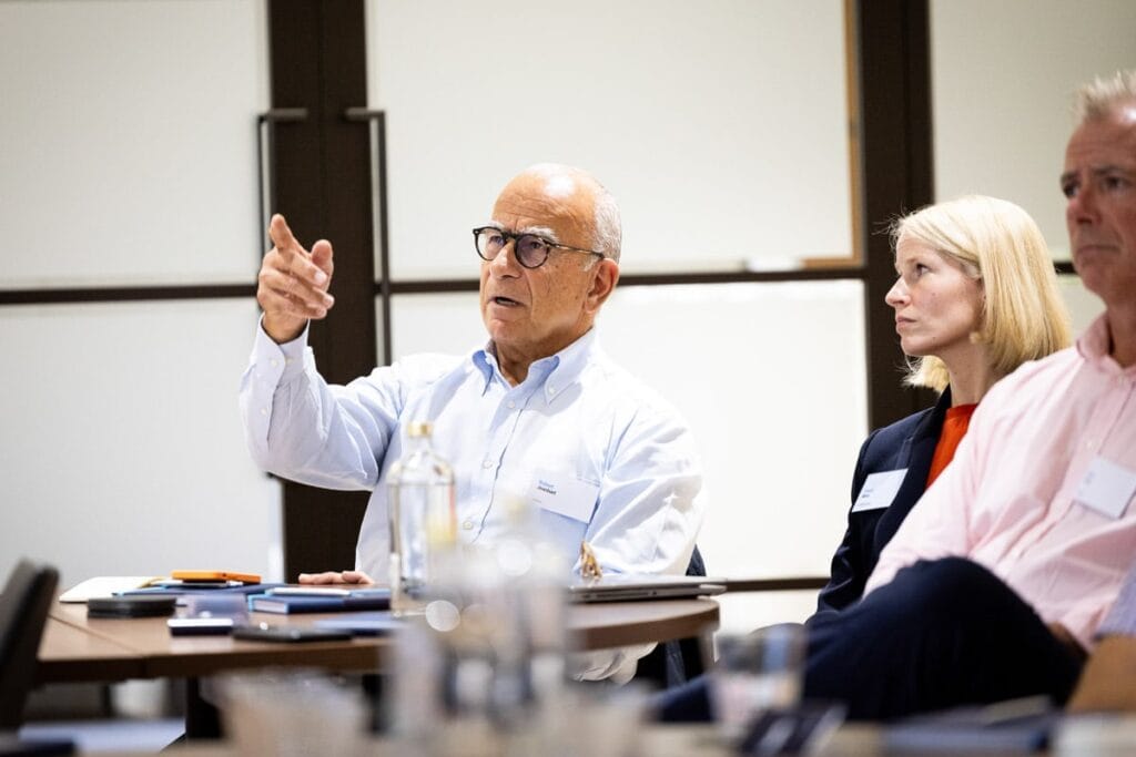 photograph of attendee at London conference
