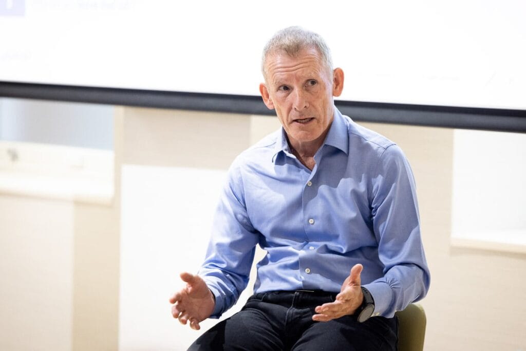 photograph of attendee at London conference