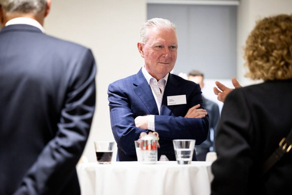 photograph of attendee at London conference