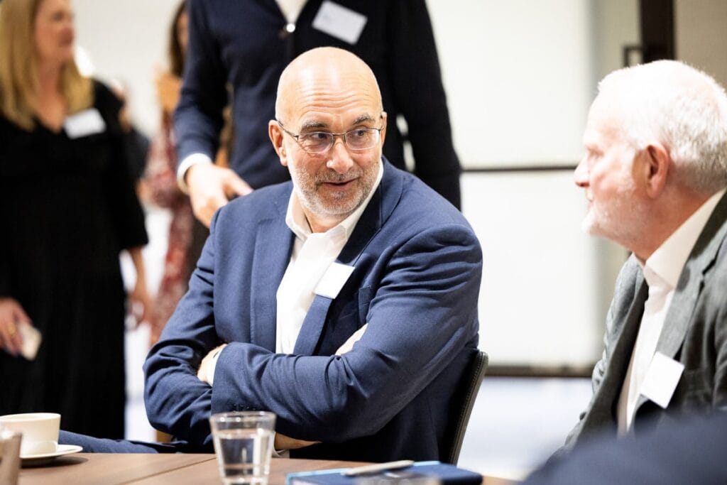 photograph of attendee at London conference