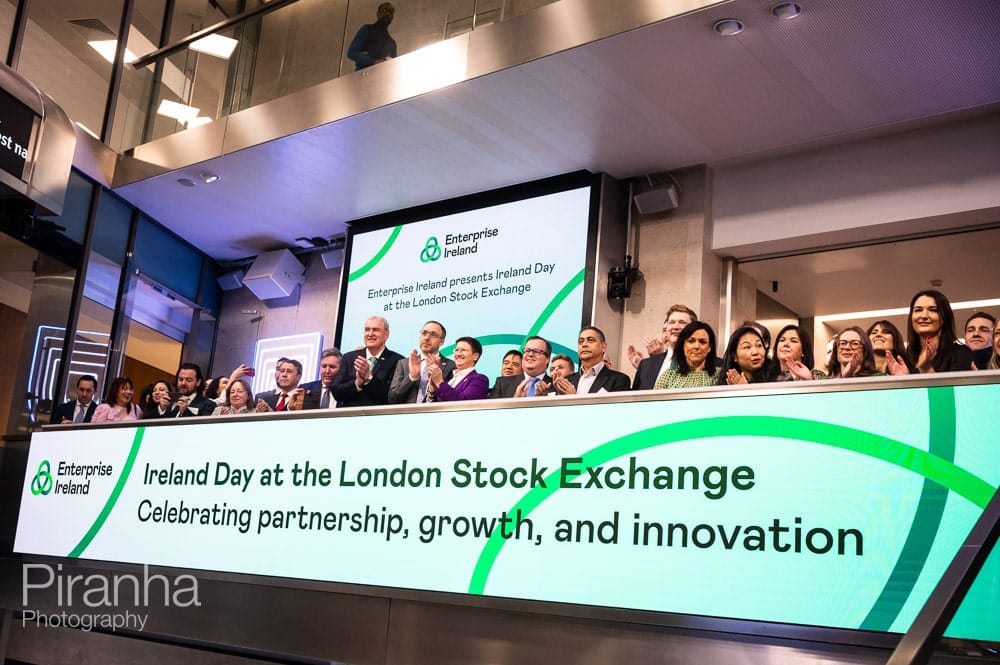 Photography at the London Stock Exchange for Irish Client 1 Photograph of opening of London Stock Exchange