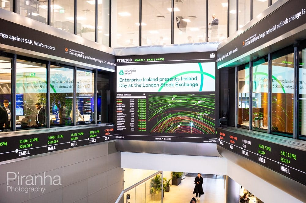 Photography at the London Stock Exchange for Irish Client 3 Corporate photographer - London Stock Exchange - Photographed during opening