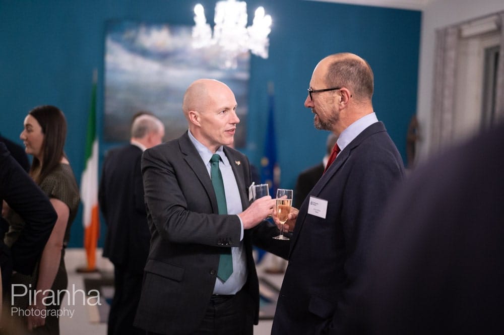 Irish Embassy in London event photographer - Dinner photography of guests