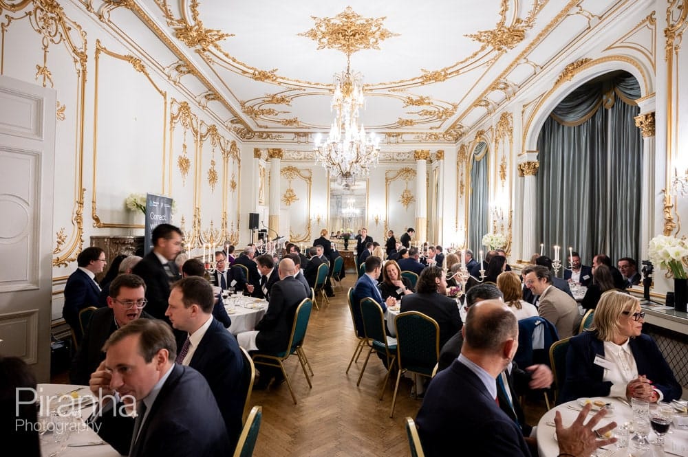 Irish Embassy in London event photographer - Dinner photography