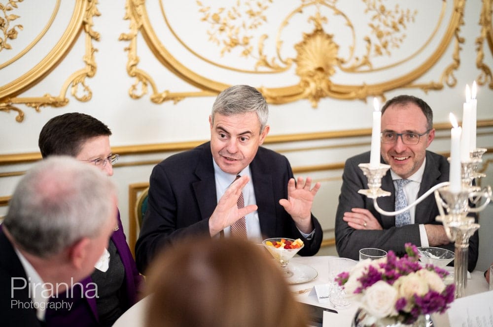 Irish Embassy in London event photographer - Dinner photography of guests